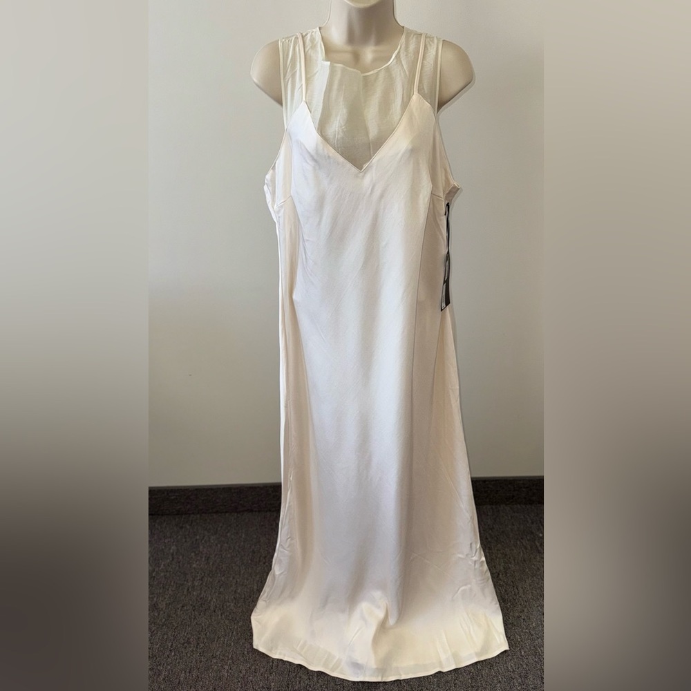 NWT Future Collective Brand New Off White Maxi Dress